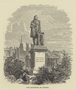 Wilson anıtı (gravür) by English School