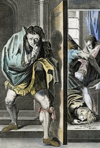 Kral 5. Edward ve kardeşinin, daha sonra Kral 3. Richard olacak olan Richard Plantagenet tarafından kulede öldürülmesi by English School
