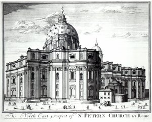 H. Hulfbergh tarafından oyulmuş St. Peters Kilisesi, Roma