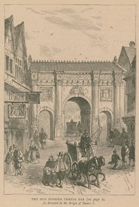 Eski ahşap Temple Bar by English School