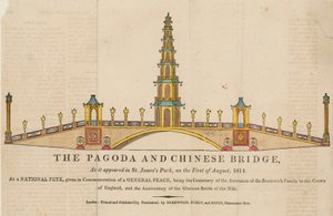 Pagoda ve köprü, 1 Ağustos 1814