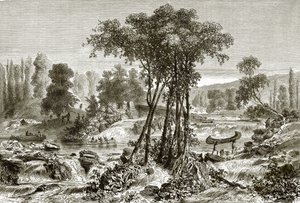 Beyaz çamur nehrinde portage by English School