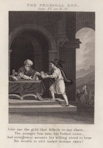 Müsrif oğul, Luke XV, ver 11, 32 (gravür) by English School