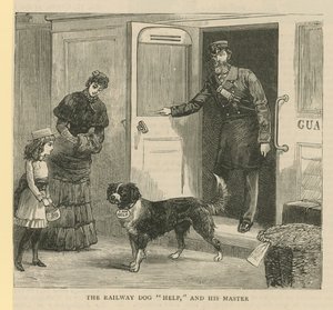 Demiryolu köpeği Help ve efendisi by English School