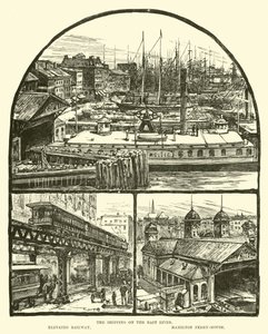 Doğu Nehri üzerindeki nakliye; Yükseltilmiş demiryolu; Hamilton Feribot Evi by English School