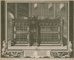 Kral Henry VII ve Kraliçesinin anısına görkemli anıt by English School