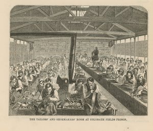 Coldbath Fields Hapishanesindeki terziler ve kunduracılar odası by English School