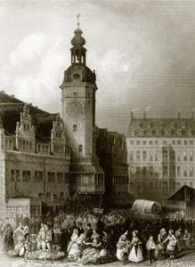 Belediye binası ve pazar yeri, Leipzig by English School