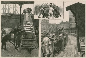 Rıhtımlarda iş arayan işsizler by English School