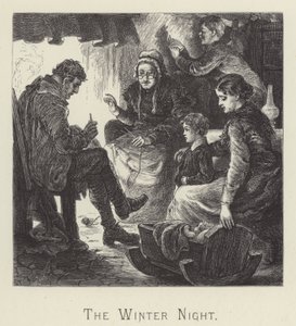 Kış gecesi (gravür) by English School