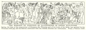Yunan heykelinde (lito) gösterildiği gibi Dionysos