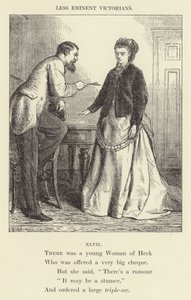 Genç bir Heck Kadını vardı (gravür) by English School