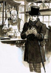 Sonsuza Kadar Yaşayacaklar: Thomas De Quincey (kağıt üzerinde guaj) by English School