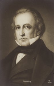 Thomas Babington Macaulay (1800-1859), İngiliz siyasetçi ve tarihçi (lito) by English School