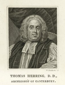 Thomas Herring, Canterbury Başpiskoposu (gravür) by English School