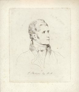 Thomas Phillips, İngiliz portre ve konu ressamı. Mary Dawson Turner tarafından gravür by English School