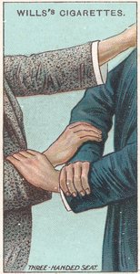 Üç elli koltuk, No.21, İlk Yardım serisi Willss Cigarettes kartları, 1913 by English School