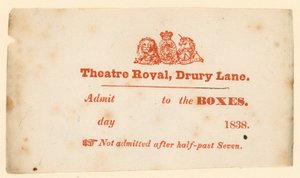 Drury Lane Tiyatrosu, Londra için bilet by English School