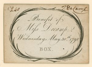 Drury Lane Tiyatrosu Bileti, Londra: Miss Decamp