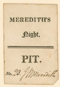 Drury Lane Tiyatrosu için Bilet, Londra: Merediths Night by English School