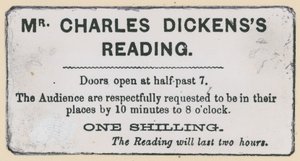 Charles Dickens okuması için bilet by English School