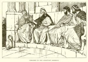 Syracusa meclisinde Timoleon by English School