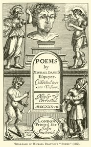 Michael Draytons Şiirlerinin başlık sayfası, 1637 by English School