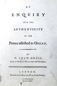 William Shaw tarafından Ossian