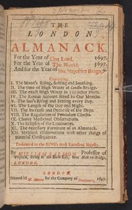 William Salmon tarafından yazılan The London Almanack