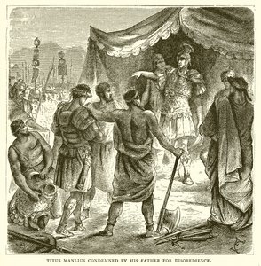 Titus Manlius, Babası tarafından İtaatsizlikten Mahkûm Edildi by English School