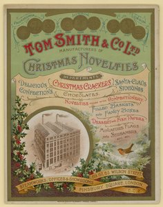 Tom Smith & Co Ltd, Noel Yenilikleri, Noel Krakerleri, Broşür kapağı by English School