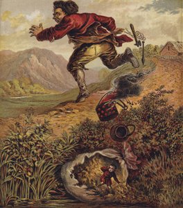 Tom Thumb (renkli taş baskı) by English School