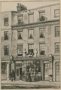 Toms Coffee House, 17 Russell Street, Covent Garden (kağıt üzerinde wc) by English School