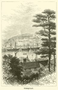Torquay (gravür) by English School