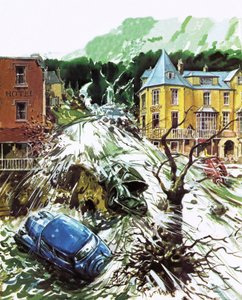 Lynmouth, Devon, 1952 Ağustos