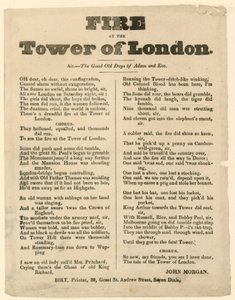 Londra Yangın Kulesi, 1841 by English School