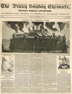 Londra Yangın Kulesi, 1841 by English School