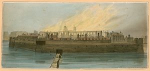 Londra Yangın Kulesi, 1841 by English School