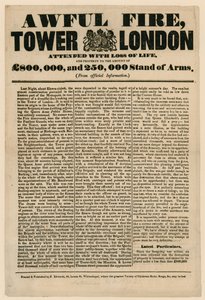 Londra Yangın Kulesi, 1841 by English School