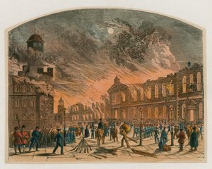 Londra Yangın Kulesi, 1841 by English School