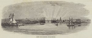 Havannah Kasabası ve Limanı (gravür) by English School