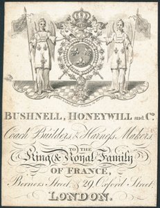 Ticari kart, Bushnell, Honeywill and Co. by English School