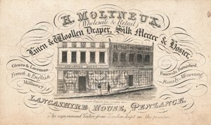 Ticaret kartı, H Molyneux by English School