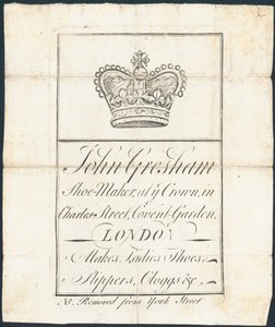 Ticaret kartı, John Gresham by English School