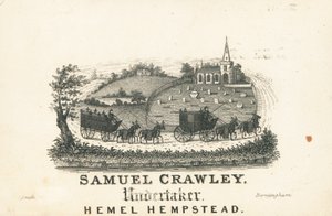 Ticaret kartı, Samuel Crawley by English School