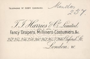 Ticari kart, TJ Harries & Company Limited by English School