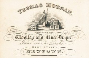 Ticaret kartı, Thomas Morgan by English School