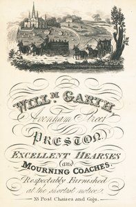 Ticaret kartı, William Garth by English School