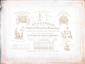 Ticaret kartı, William Plowman by English School