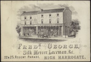 Frederick George için ticaret kartı by English School